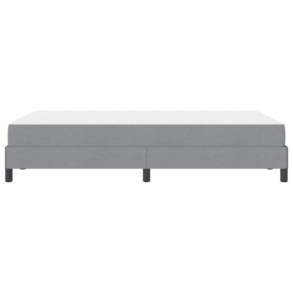 Letto a molle con materasso Grigio chiaro 120 x 200 cm Tessuto