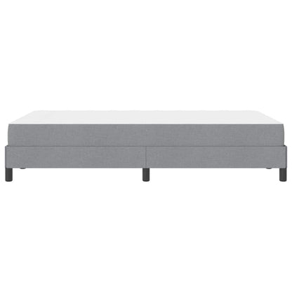 Letto a molle con materasso Grigio chiaro 120 x 200 cm Tessuto