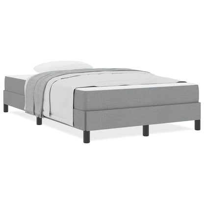 Letto a molle con materasso Grigio chiaro 120 x 200 cm Tessuto