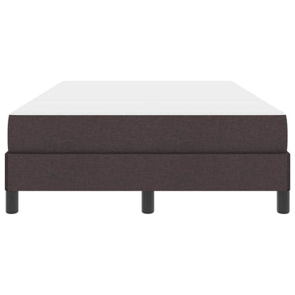Letto a molle con materasso Marrone Scuro 120 x 200 cm Tessuto | homemem39