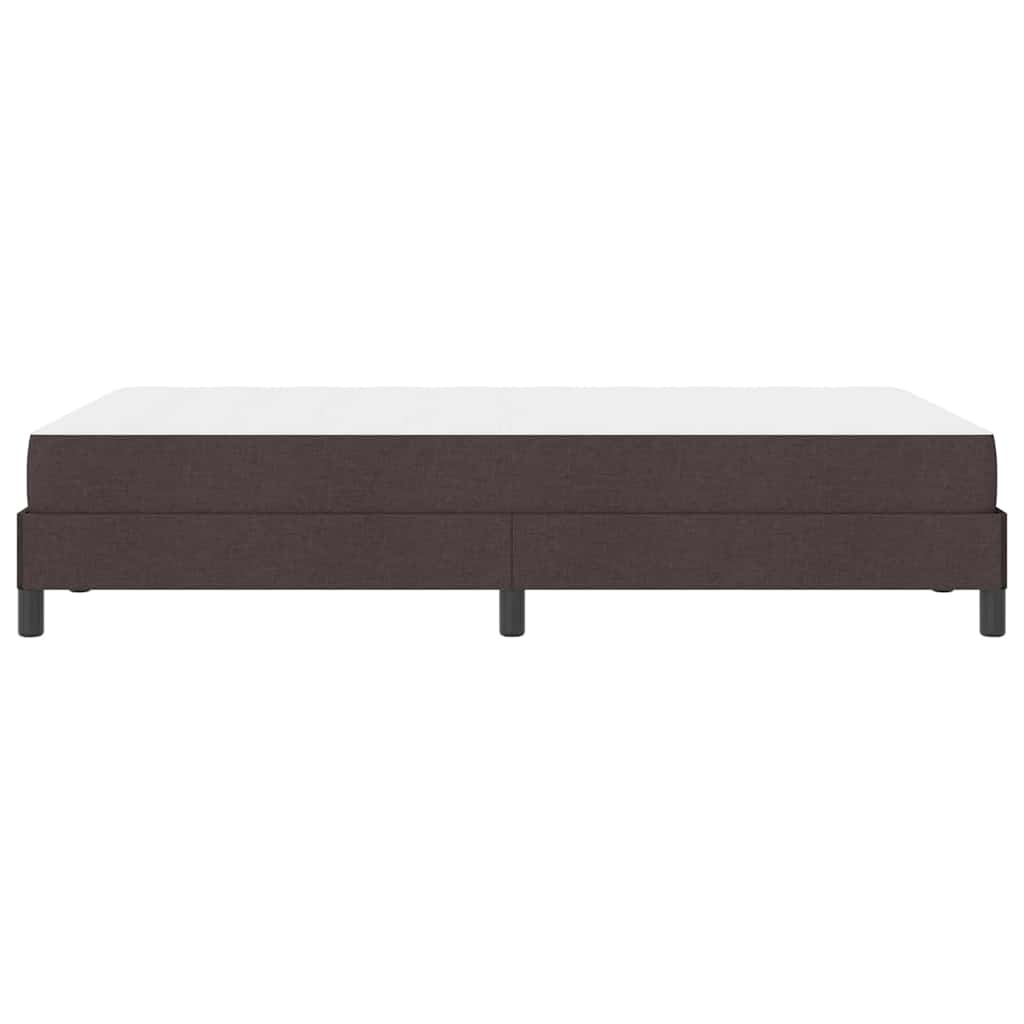 Letto a molle con materasso Marrone Scuro 120 x 200 cm Tessuto | homemem39