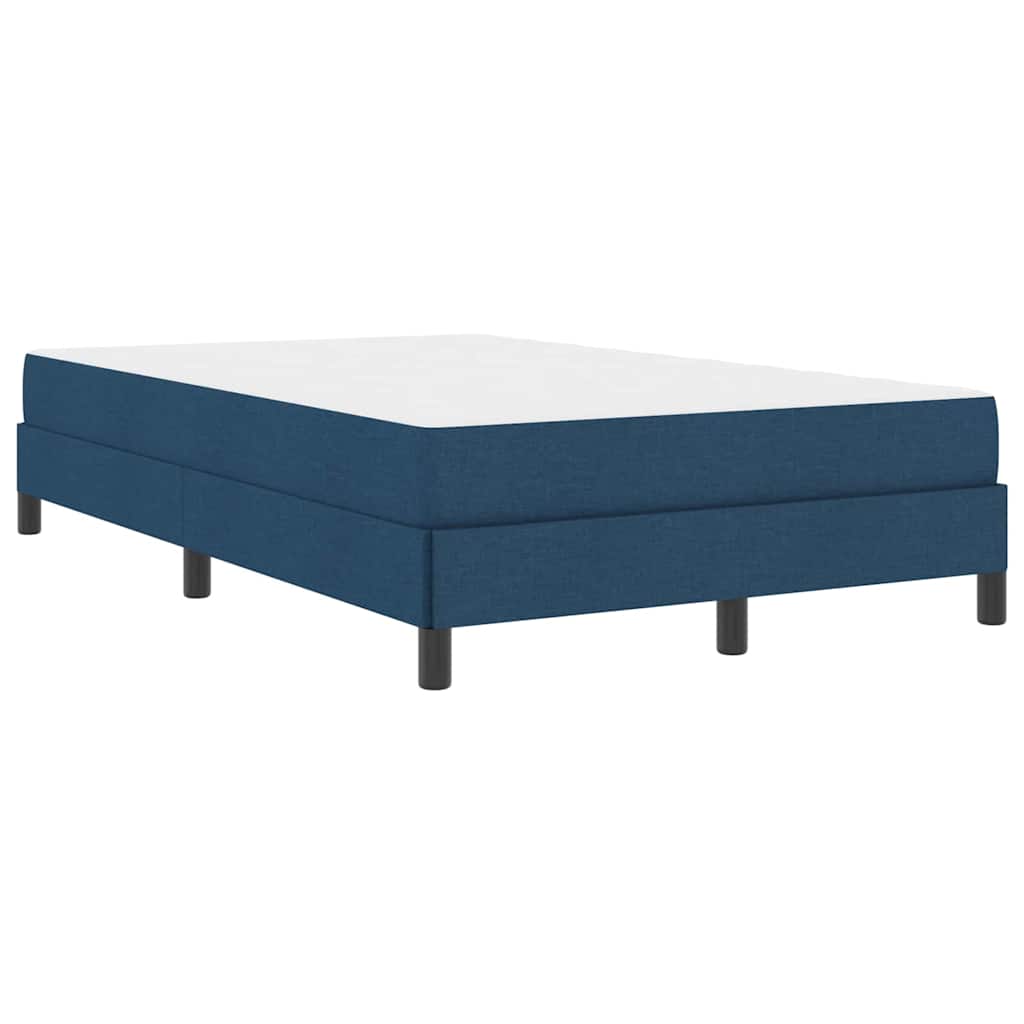 Letto a molle con materasso Blu 120 x 200 cm Tessuto