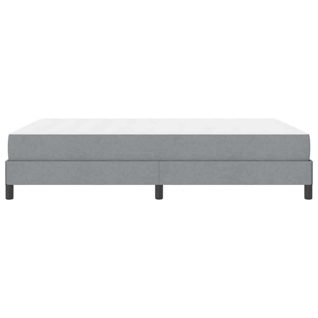 Letto a molle con materasso Grigio chiaro 140 x 190 cm Tessuto | homemem39