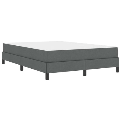 Letto a molle con materasso Grigio scuro 140 x 190 cm Tessuto | homemem39