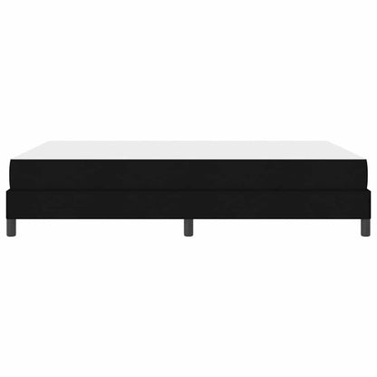 Letto a molle con materasso Nero 140 x 190 cm Tessuto | homemem39