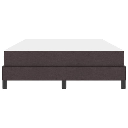 Letto a molle con materasso Marrone Scuro 140 x 190 cm Tessuto | homemem39