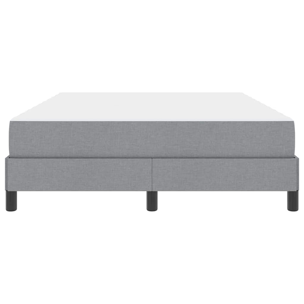 Letto a molle con materasso Grigio chiaro 140 x 200 cm Tessuto