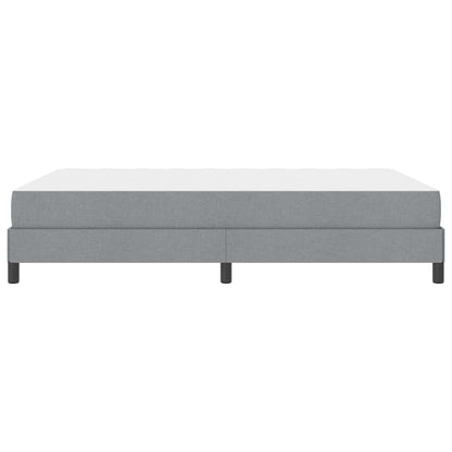 Letto a molle con materasso Grigio chiaro 140 x 200 cm Tessuto
