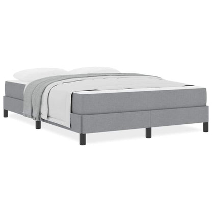 Letto a molle con materasso Grigio chiaro 140 x 200 cm Tessuto