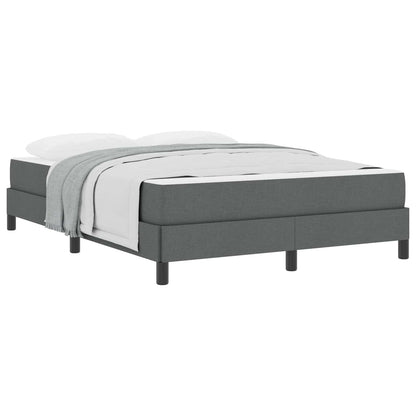 Letto a molle con materasso Grigio scuro 140 x 200 cm Tessuto | homemem39