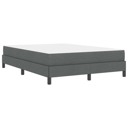 Letto a molle con materasso Grigio scuro 140 x 200 cm Tessuto