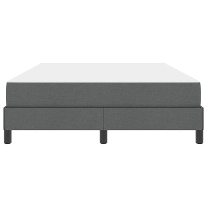 Letto a molle con materasso Grigio scuro 140 x 200 cm Tessuto