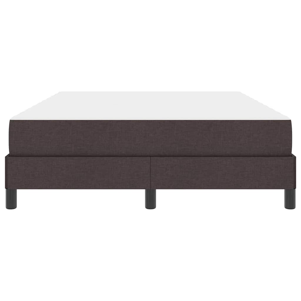 Letto a molle con materasso Marrone Scuro 140 x 200 cm Tessuto | homemem39