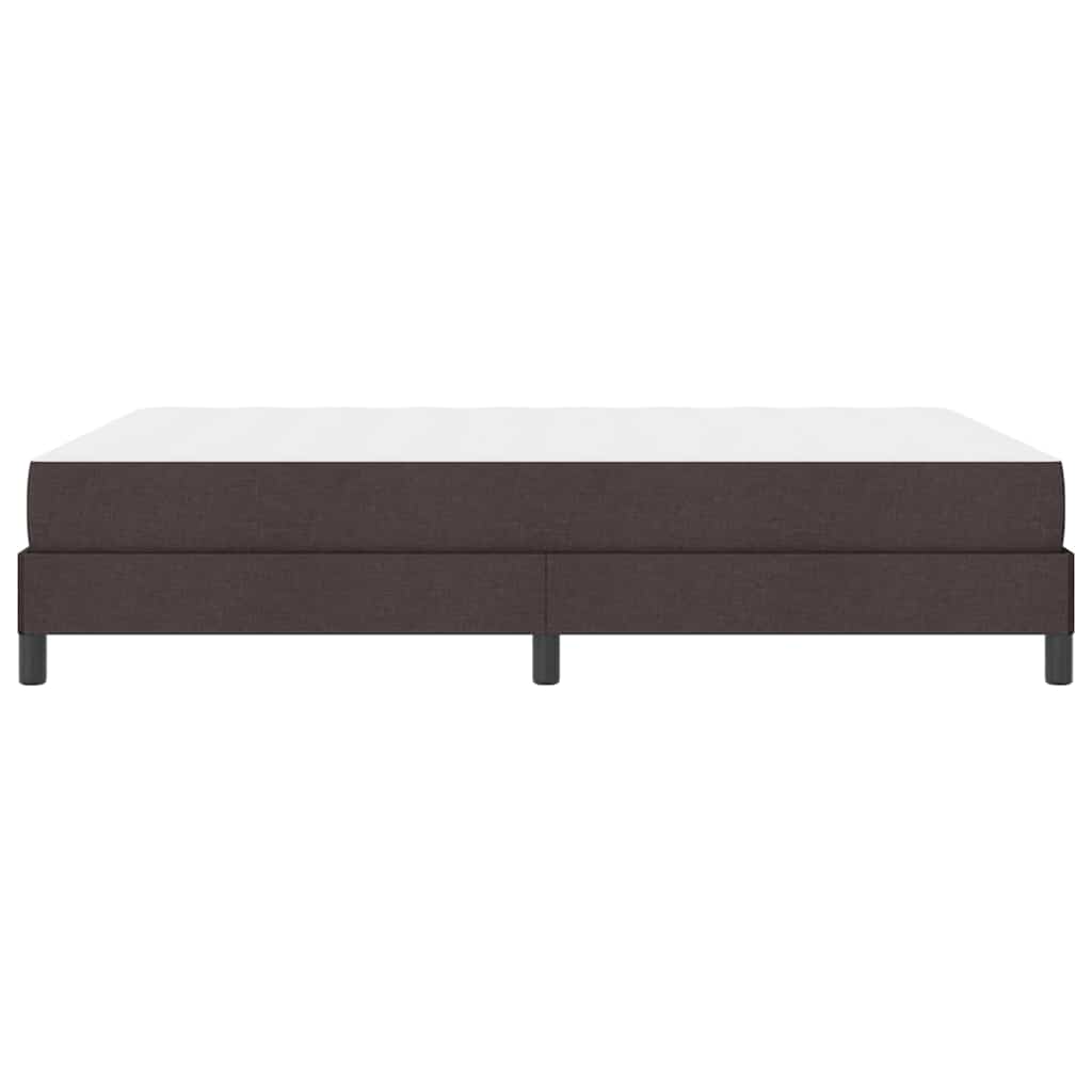 Letto a molle con materasso Marrone Scuro 140 x 200 cm Tessuto | homemem39