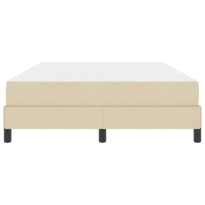 Letto a molle con materasso Crema 140 x 200 cm Tessuto | homemem39