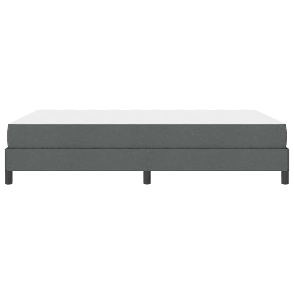 Letto a molle con materasso Grigio scuro 160 x 200 cm Tessuto