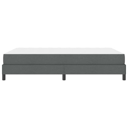 Letto a molle con materasso Grigio scuro 160 x 200 cm Tessuto