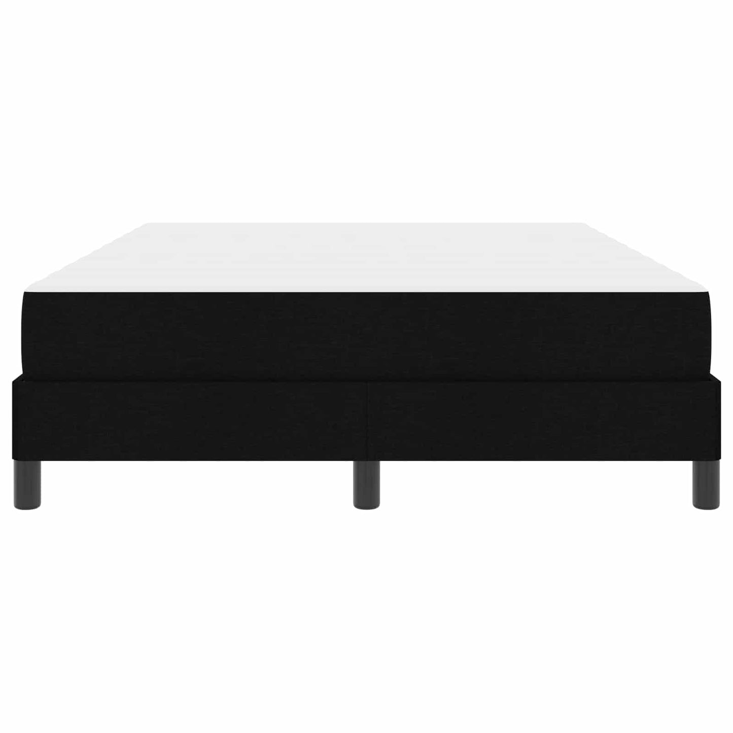 Letto a molle con materasso Nero 160 x 200 cm Tessuto | homemem39