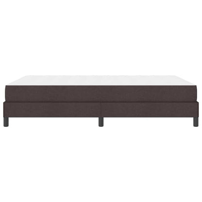 Letto a molle con materasso Marrone Scuro 160 x 200 cm Tessuto | homemem39