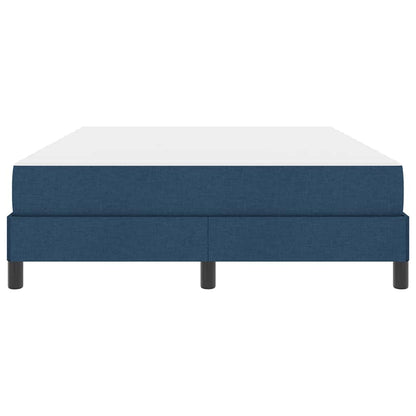 Letto a molle con materasso Blu 160 x 200 cm Tessuto