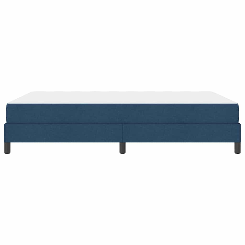Letto a molle con materasso Blu 160 x 200 cm Tessuto