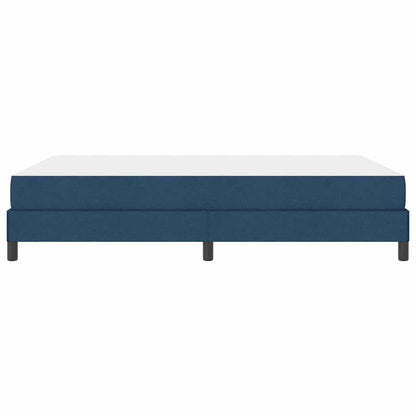 Letto a molle con materasso Blu 160 x 200 cm Tessuto