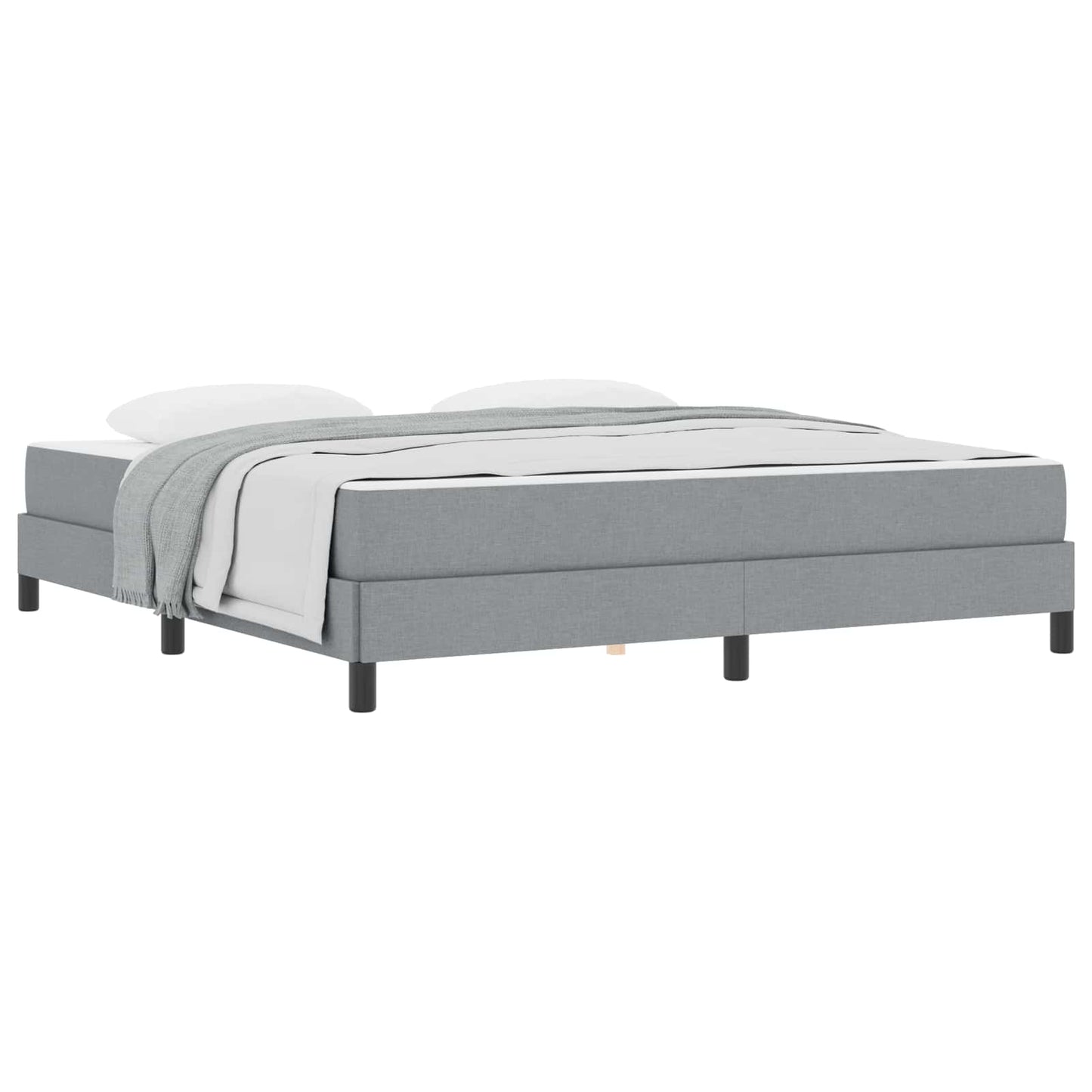 Letto a molle Grigio chiaro 180 x 200 cm Tessuto | homemem39