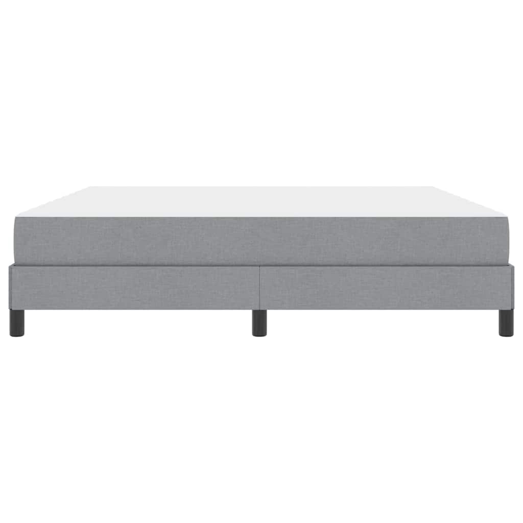 Letto a molle con materasso Grigio chiaro 180 x 200 cm Tessuto