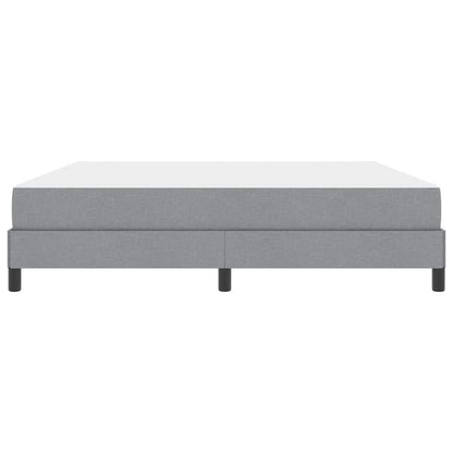 Letto a molle con materasso Grigio chiaro 180 x 200 cm Tessuto