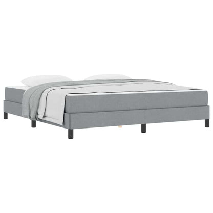 Letto a molle con materasso Grigio chiaro 180 x 200 cm Tessuto