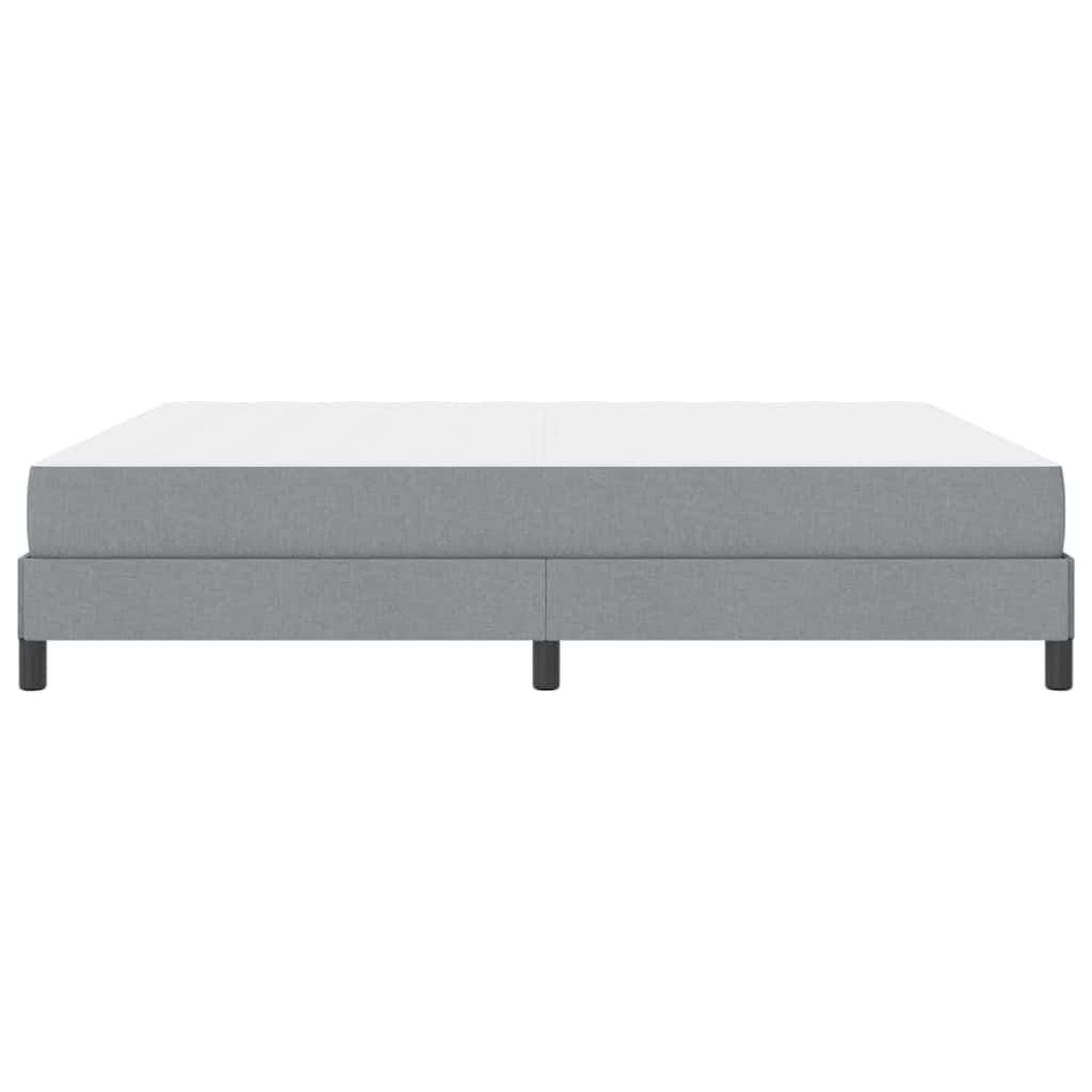 Letto a molle con materasso Grigio chiaro 180 x 200 cm Tessuto