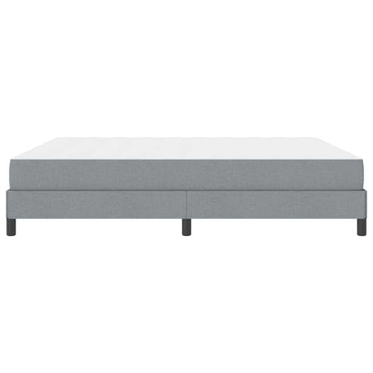 Letto a molle con materasso Grigio chiaro 180 x 200 cm Tessuto