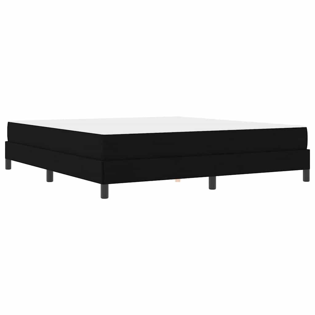 Letto a molle con materasso Nero 180 x 200 cm Tessuto - homemem39