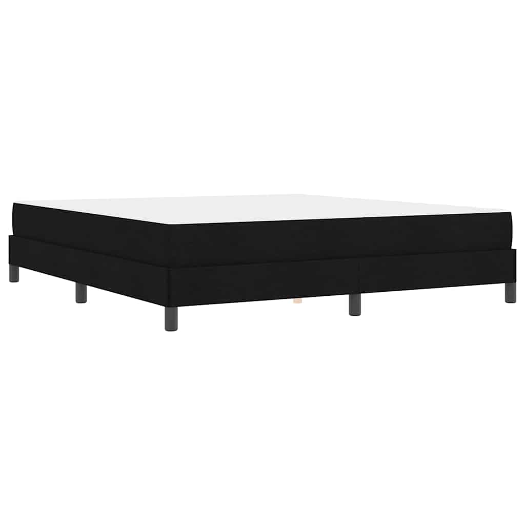 Letto a molle con materasso Nero 180 x 200 cm Tessuto - homemem39