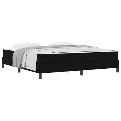 Letto a molle con materasso Nero 180 x 200 cm Tessuto - homemem39
