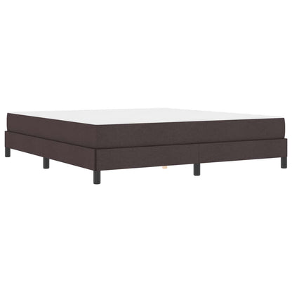Letto a molle con materasso Marrone Scuro 180 x 200 cm Tessuto | homemem39