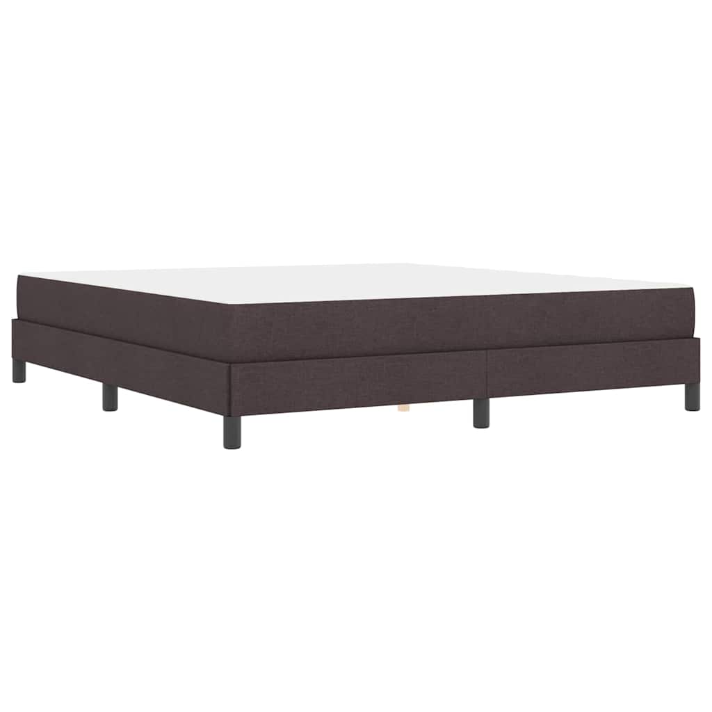 Letto a molle con materasso Marrone Scuro 180 x 200 cm Tessuto | homemem39