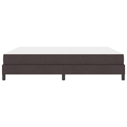 Letto a molle con materasso Marrone Scuro 180 x 200 cm Tessuto | homemem39