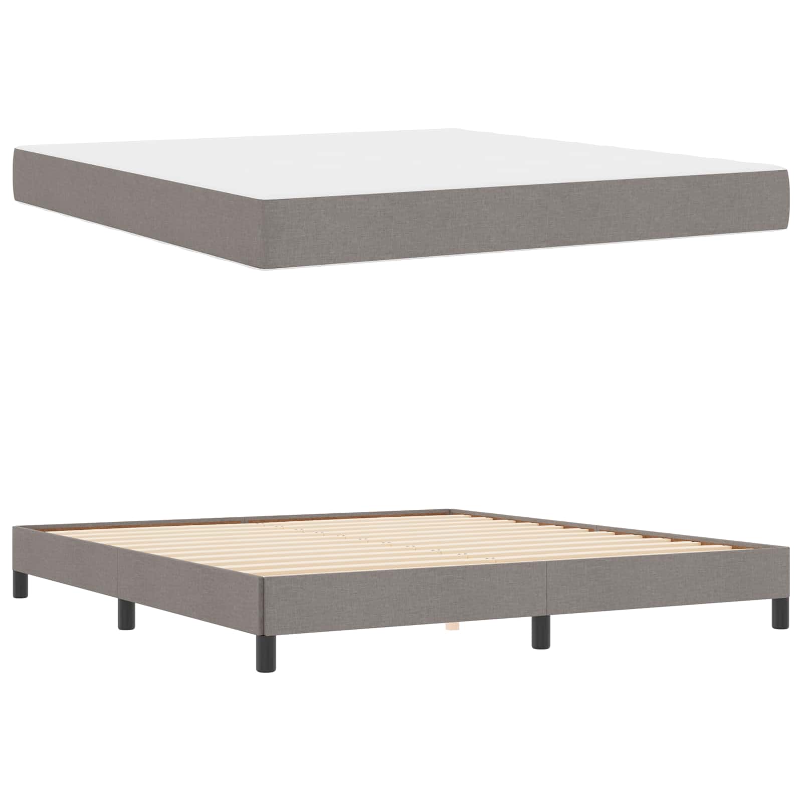 Letto a molle con materasso Talpa 180 x 200 cm Tessuto | homemem39
