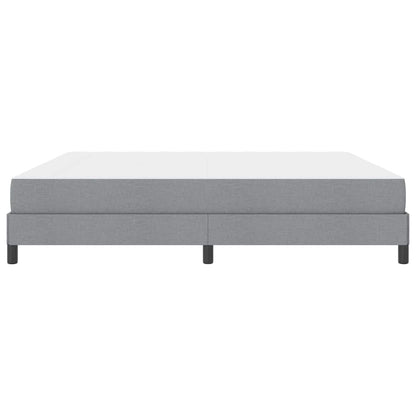 Letto a molle con materasso Grigio chiaro 200 x 200 cm Tessuto