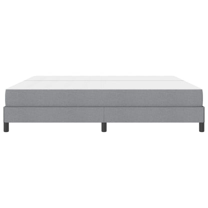 Letto a molle con materasso Grigio chiaro 200 x 200 cm Tessuto | homemem39