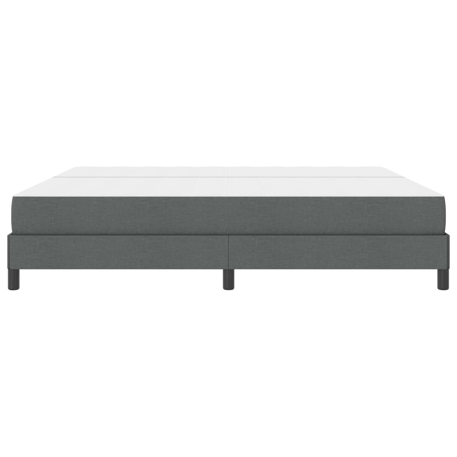 Letto a molle con materasso Grigio scuro 200 x 200 cm Tessuto | homemem39