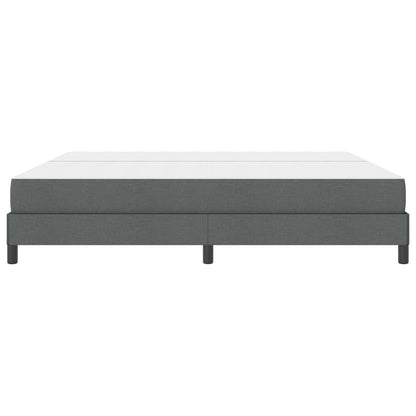 Letto a molle con materasso Grigio scuro 200 x 200 cm Tessuto | homemem39