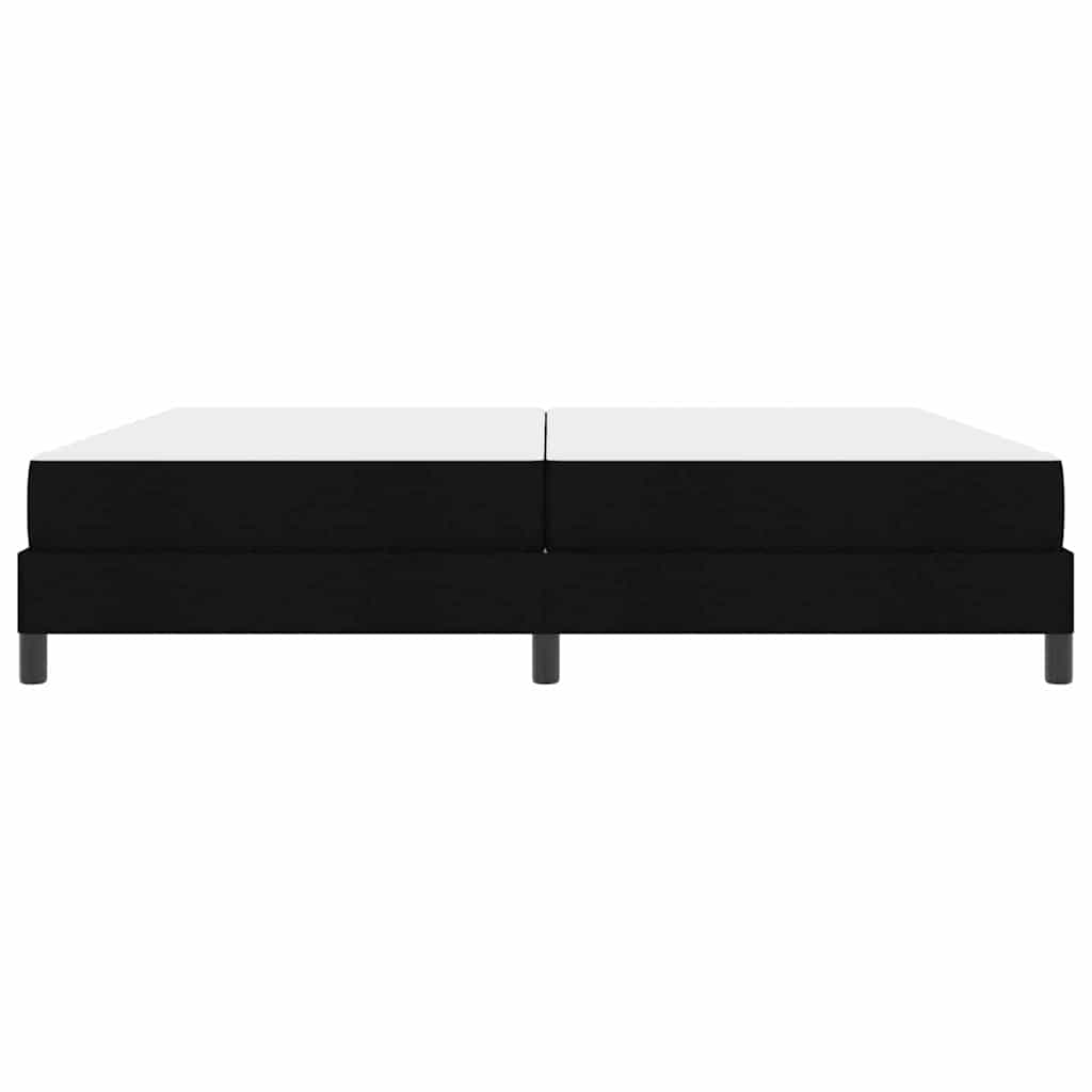 Letto a molle con materasso Nero 200 x 200 cm Tessuto | homemem39