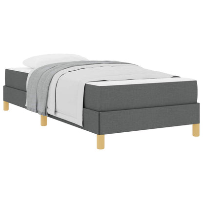 Letto a molle con materasso Grigio scuro 80 x 200 cm Tessuto | homemem39