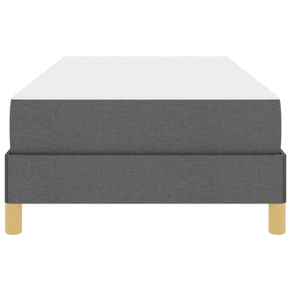 Letto a molle con materasso Grigio scuro 80 x 200 cm Tessuto | homemem39