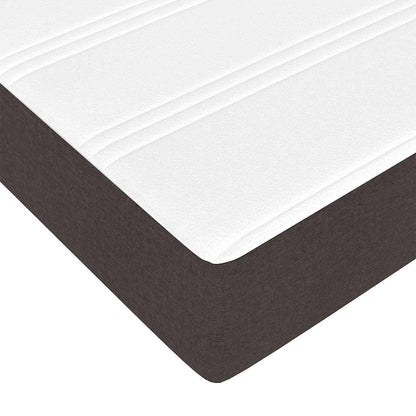 Letto a molle con materasso Marrone Scuro 80 x 200 cm Tessuto | homemem39