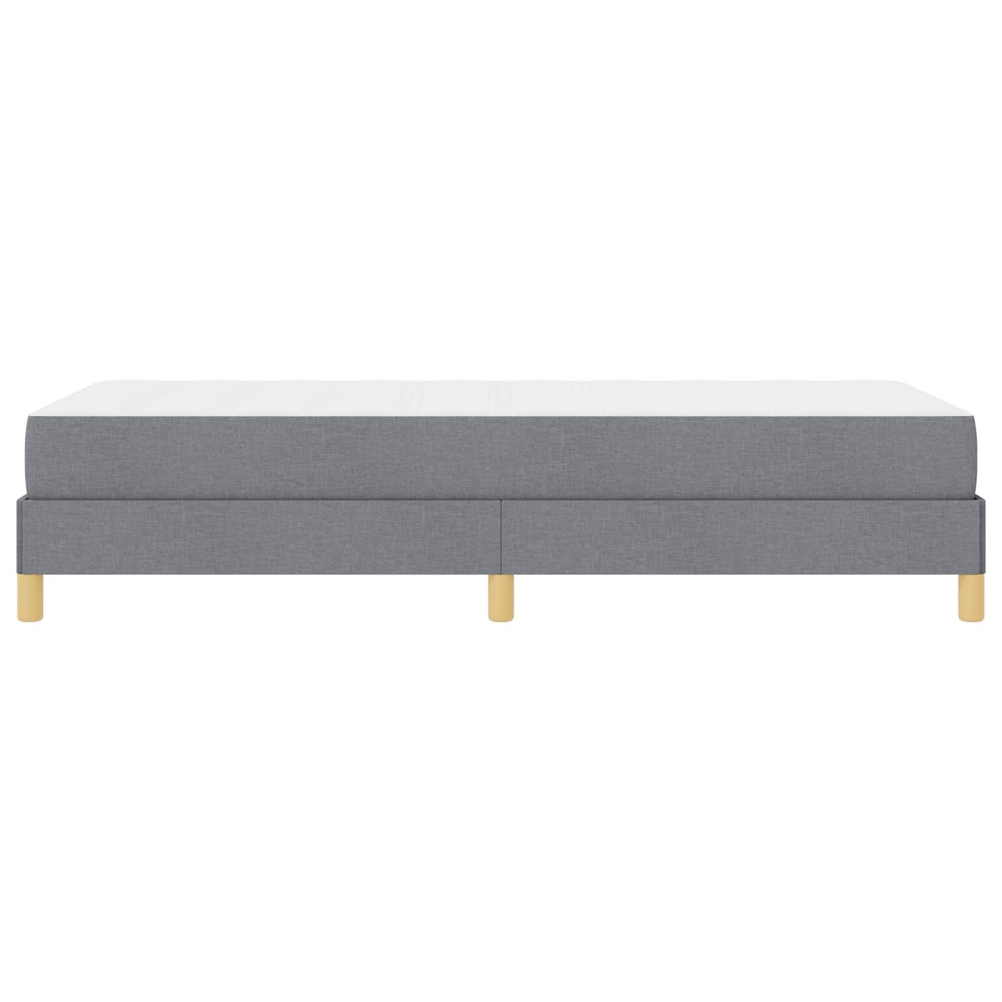 Letto a molle con materasso Grigio chiaro 90 x 190 cm Tessuto | homemem39
