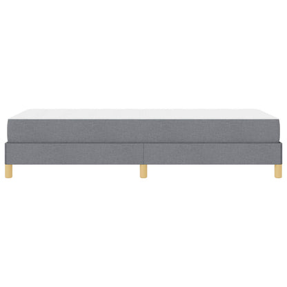 Letto a molle con materasso Grigio chiaro 90 x 190 cm Tessuto | homemem39
