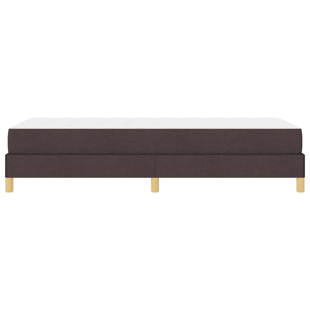 Letto a molle con materasso Marrone Scuro 90 x 190 cm Tessuto | homemem39